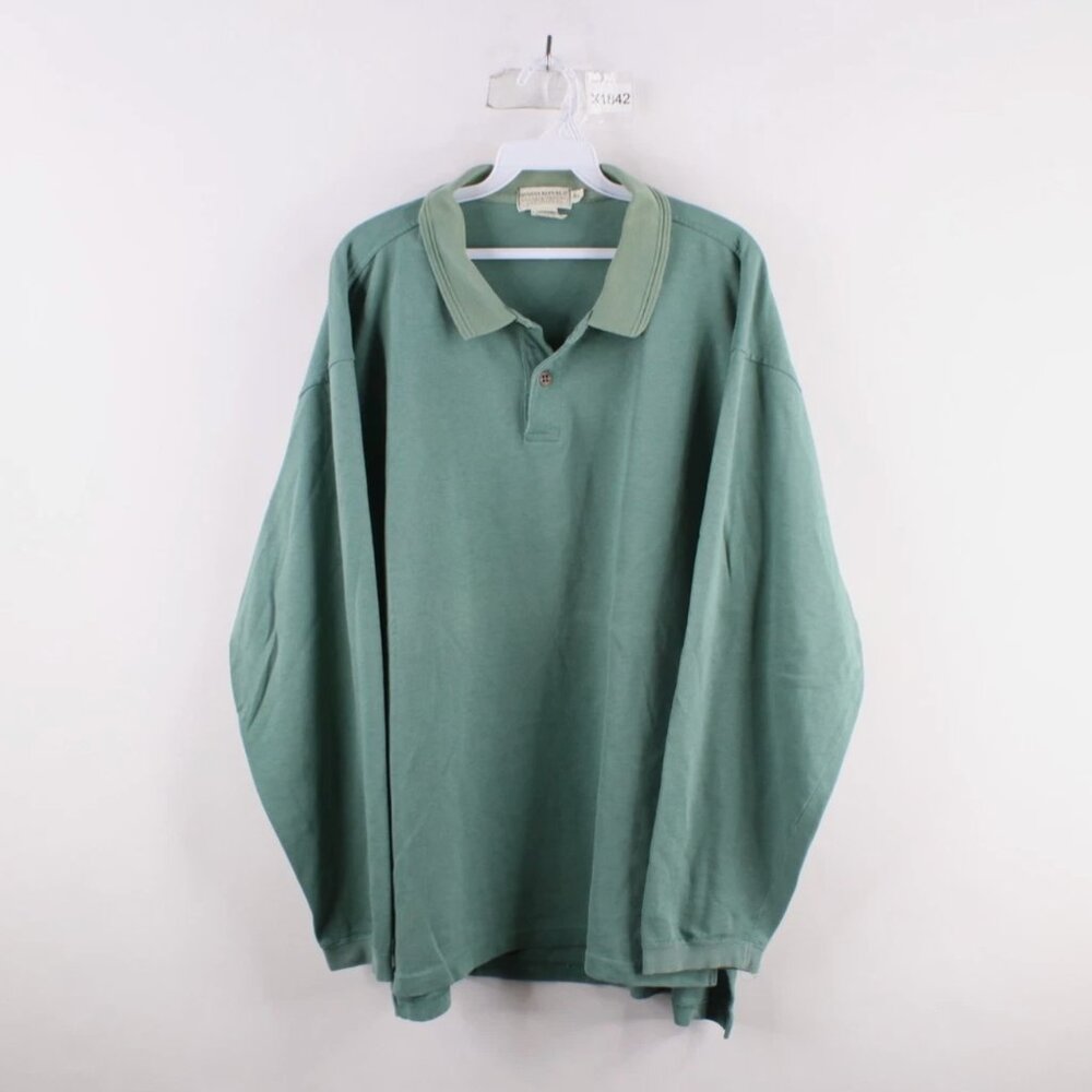 vintage 90s Banana Republic Safari long sleeve rugby polo